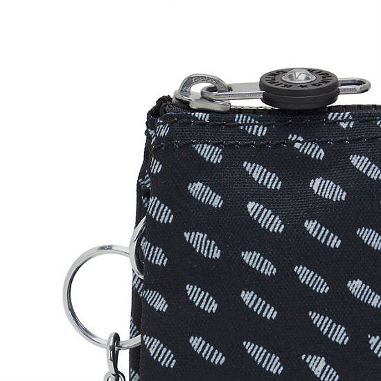 Sacs Kipling Creativity Large Printed Pouch Noir Blanche | FR 1123LI